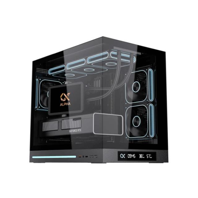 Кутия XIGMATEK Cloud M DGT 3AF Black, Mini Tower, 1x USB 3.0, 1x USB 2.0, HD Audio, M-ATX / Mini ITX