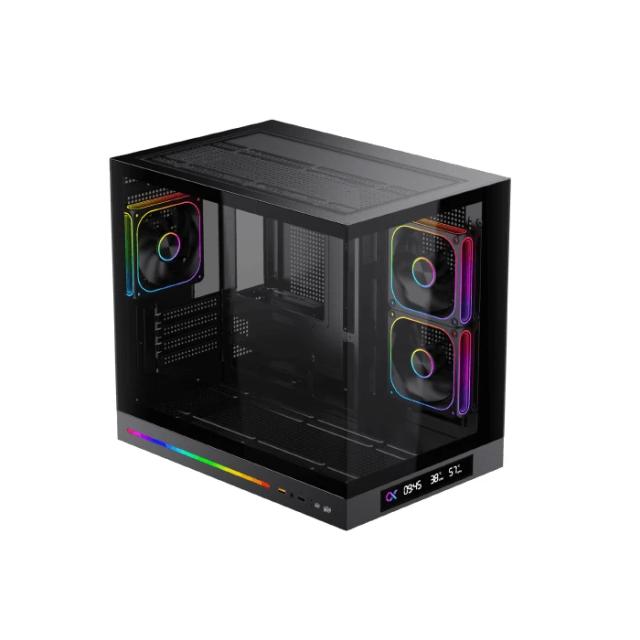 Кутия XIGMATEK Cloud M DGT 3AF Black, Mini Tower, 1x USB 3.0, 1x USB 2.0, HD Audio, M-ATX / Mini ITX