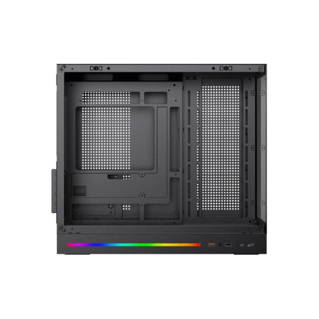 Кутия XIGMATEK Cloud M DGT 3AF Black, Mini Tower, 1x USB 3.0, 1x USB 2.0, HD Audio, M-ATX / Mini ITX