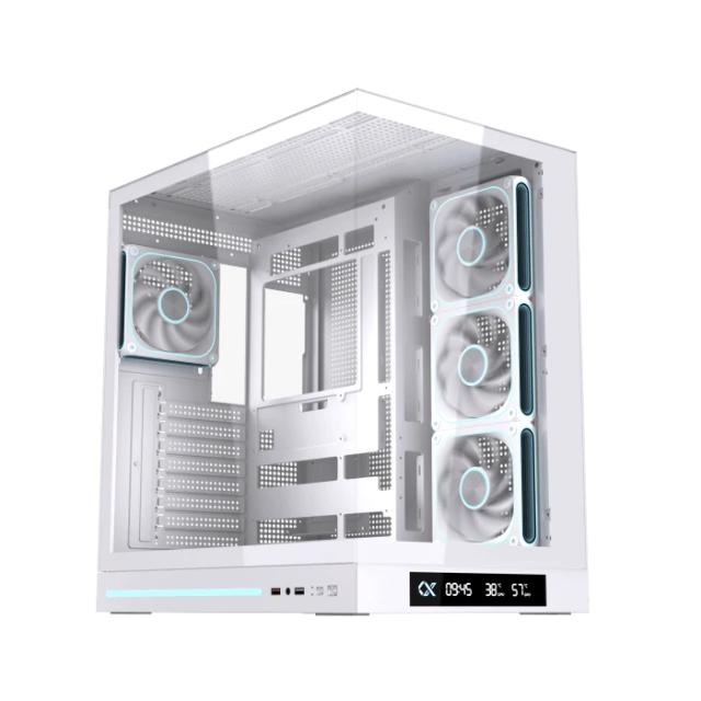 Кутия XIGMATEK Cloud DGT White, Middle Tower, 1x USB 3.0, 1x USB 2.0, HD Audio, M-ATX/Mini ITX/ATX/E-ATX
