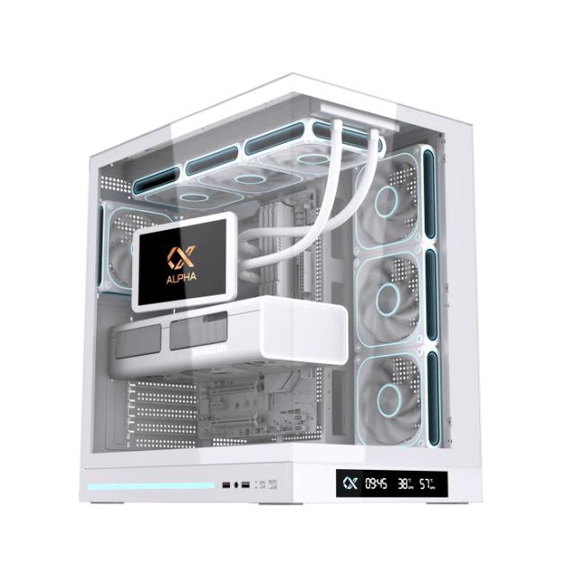 Кутия XIGMATEK Cloud DGT White, Middle Tower, 1x USB 3.0, 1x USB 2.0, HD Audio, M-ATX/Mini ITX/ATX/E-ATX