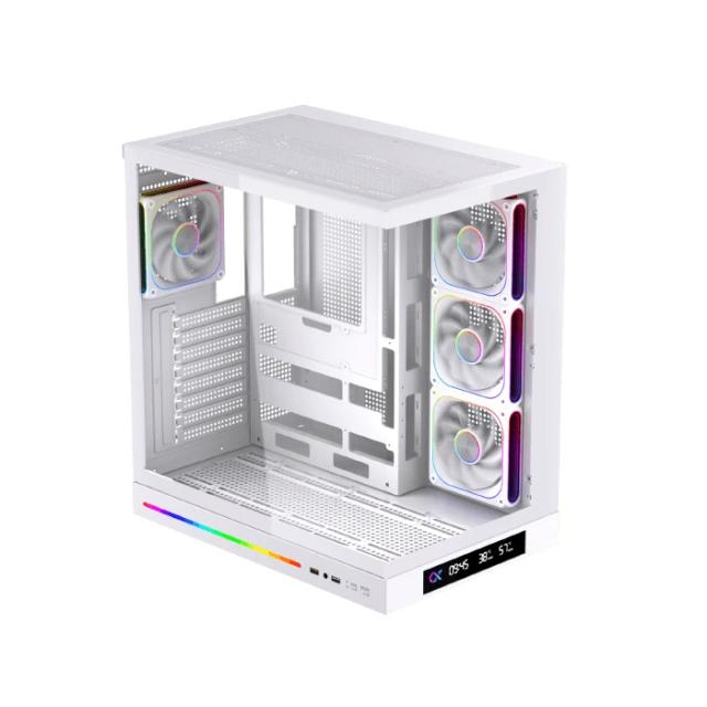Кутия XIGMATEK Cloud DGT White, Middle Tower, 1x USB 3.0, 1x USB 2.0, HD Audio, M-ATX/Mini ITX/ATX/E-ATX