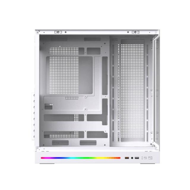 Кутия XIGMATEK Cloud DGT White, Middle Tower, 1x USB 3.0, 1x USB 2.0, HD Audio, M-ATX/Mini ITX/ATX/E-ATX