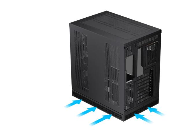 Кутия XIGMATEK Cloud DGT Black, Middle Tower, 1x USB 3.0, 1x USB 2.0, HD Audio, M-ATX/Mini ITX/ATX/E-ATX