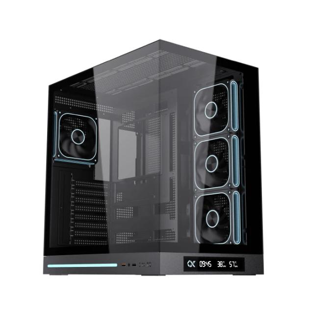 Кутия XIGMATEK Cloud DGT Black, Middle Tower, 1x USB 3.0, 1x USB 2.0, HD Audio, M-ATX/Mini ITX/ATX/E-ATX