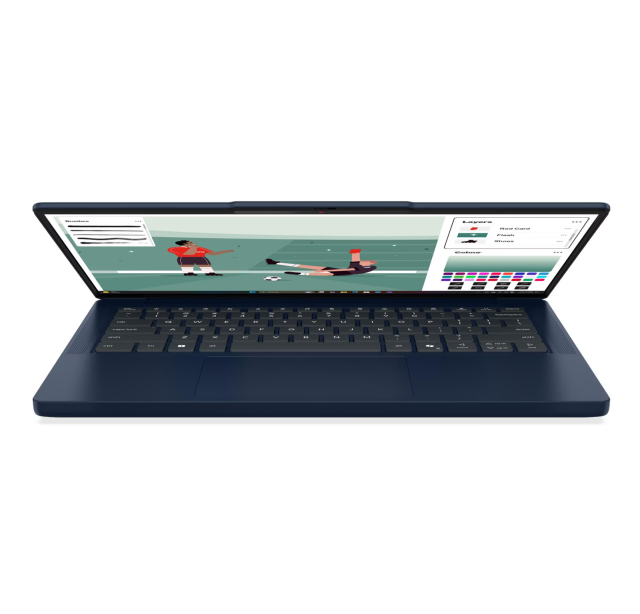 Лаптоп Lenovo IdeaPad Slim 3 14IWC11, Intel Core 5 320 6C (1.5 / 4.6 GHz, 6MB Cache), 14.0" (35.56 cm) WUXGA IPS Anti-glare Display, 16GB DDR5, 512GB M.2 NVMe SSD, No OS