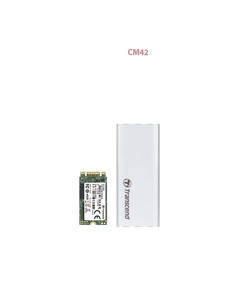 Кутия за твърд диск Transcend M.2 2242, SSD Enclosure Kit, Silver