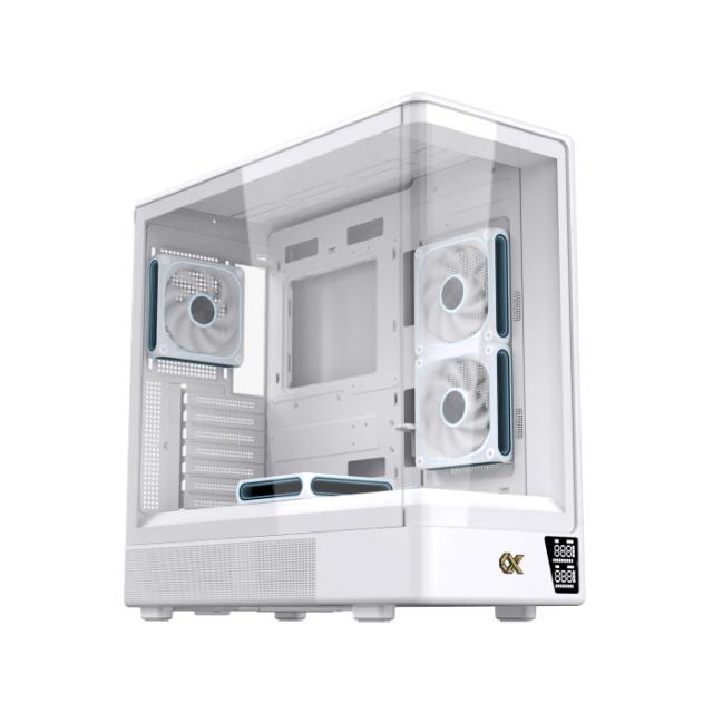 Кутия XIGMATEK Moon DGT Arctic White, Middle Tower, 1x USB 3.0, 1x USB 2.0, HD Audio, EATX / ATX / mATX / Mini-ITX