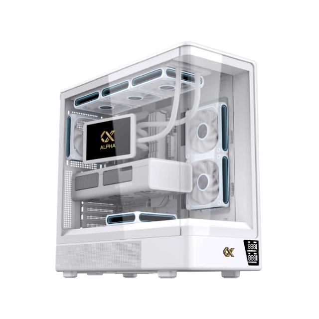 Кутия XIGMATEK Moon DGT Arctic White, Middle Tower, 1x USB 3.0, 1x USB 2.0, HD Audio, EATX / ATX / mATX / Mini-ITX
