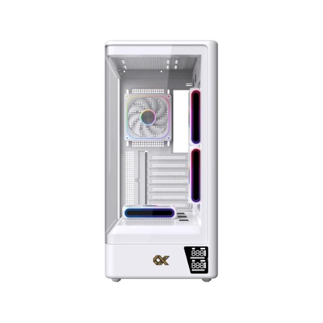Кутия XIGMATEK Moon DGT Arctic White, Middle Tower, 1x USB 3.0, 1x USB 2.0, HD Audio, EATX / ATX / mATX / Mini-ITX