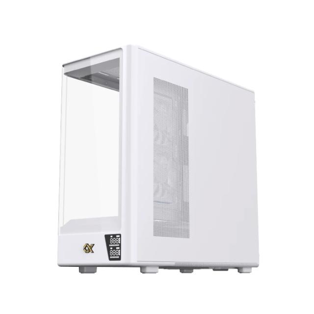 Кутия XIGMATEK Moon DGT Arctic White, Middle Tower, 1x USB 3.0, 1x USB 2.0, HD Audio, EATX / ATX / mATX / Mini-ITX