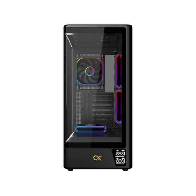 Кутия XIGMATEK Moon DGT Black , Middle Tower, 1x USB 3.0, 1x USB 2.0, HD Audio, EATX / ATX / mATX / Mini-ITX