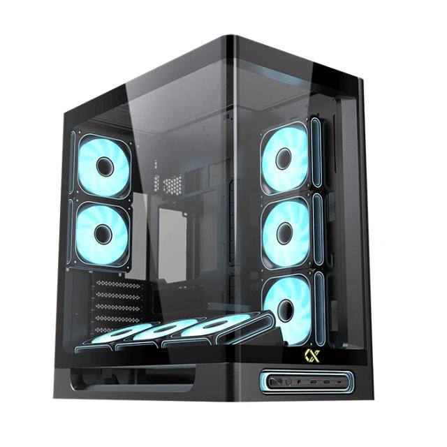Кутия XIGMATEK Heaven Black , Middle Tower, 1x  USB 3.1 Type-C, 2x USB 3.0, HD Audio, EATX / ATX / mATX / Mini-ITX