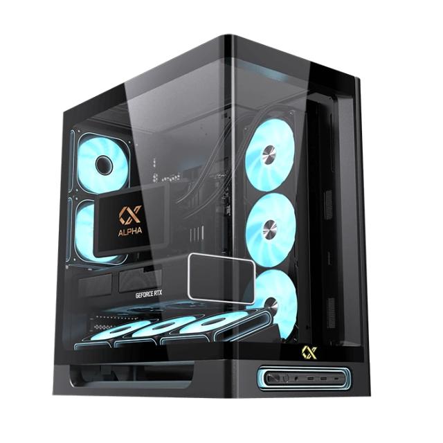 Кутия XIGMATEK Heaven Black , Middle Tower, 1x  USB 3.1 Type-C, 2x USB 3.0, HD Audio, EATX / ATX / mATX / Mini-ITX