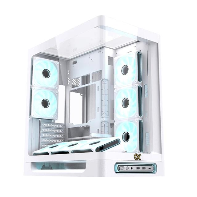 Кутия XIGMATEK Heaven Air White, Middle Tower, 1x USB 3.1 Type-C, 2x USB 3.0, HD Audio, EATX / ATX / mATX / Mini-ITX