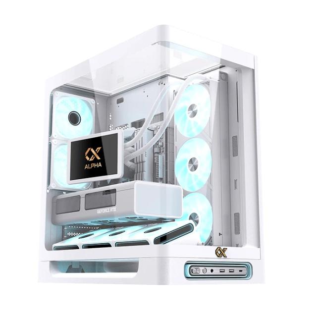 Кутия XIGMATEK Heaven Air White, Middle Tower, 1x USB 3.1 Type-C, 2x USB 3.0, HD Audio, EATX / ATX / mATX / Mini-ITX