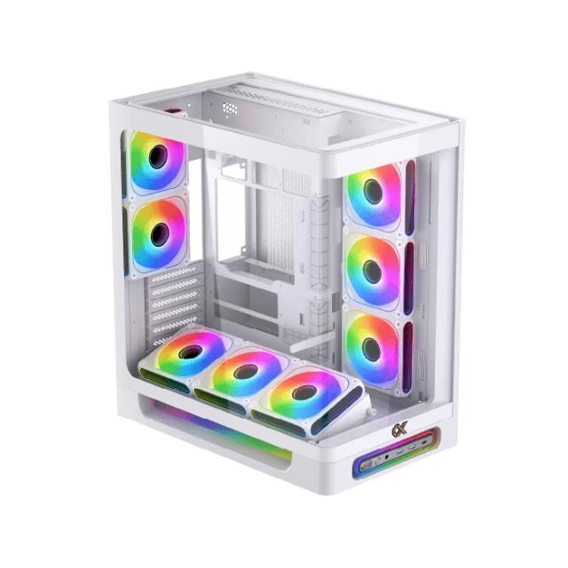 Кутия XIGMATEK Heaven Air White, Middle Tower, 1x USB 3.1 Type-C, 2x USB 3.0, HD Audio, EATX / ATX / mATX / Mini-ITX