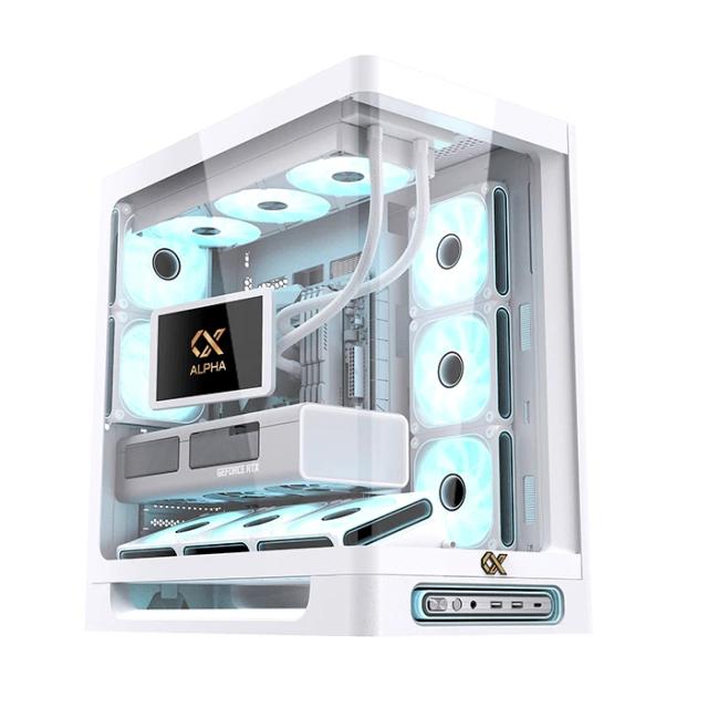 Кутия XIGMATEK Heaven Air White, Middle Tower, 1x USB 3.1 Type-C, 2x USB 3.0, HD Audio, EATX / ATX / mATX / Mini-ITX