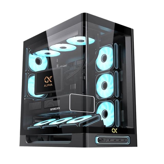 Кутия XIGMATEK Heaven Air Black , Middle Tower, 1x USB 3.1 Type-C, 2x USB 3.0, HD Audio, EATX / ATX / mATX / Mini-ITX