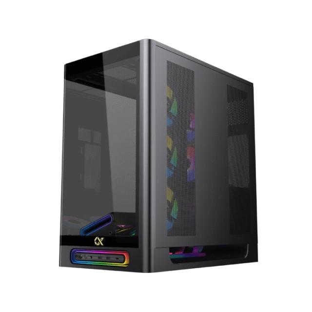 Кутия XIGMATEK Heaven Air Black , Middle Tower, 1x USB 3.1 Type-C, 2x USB 3.0, HD Audio, EATX / ATX / mATX / Mini-ITX