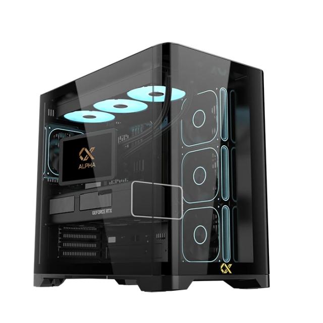 Кутия XIGMATEK Crystal Storm V2 Black , Middle Tower, 1x USB 3.0, 1x USB 3.0, HD Audio, EATX / ATX / mATX / Mini-ITX