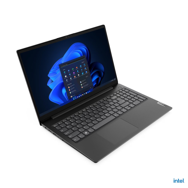 Лаптоп Lenovo V15 G4 IRU, Intel Core i3-1315U 6C (0.9 - 4.50 GHz, 10 MB cache), 15.6'' (39.62 cm) FHD IPS Display, 8GB DDR4, 256GB M.2 NVMe SSD, No OS