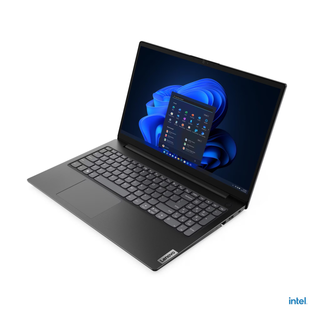 Лаптоп Lenovo V15 G4 IRU, Intel Core i3-1315U 6C (0.9 - 4.50 GHz, 10 MB cache), 15.6'' (39.62 cm) FHD IPS Display, 8GB DDR4, 256GB M.2 NVMe SSD, No OS