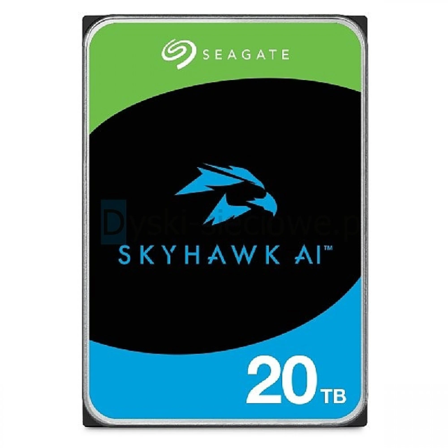 Твърд диск Seagate SkyHawk AI 20TB SATA 6Gb/s, 7200rpm, 512MB кеш, 3.5" (8.89cm)