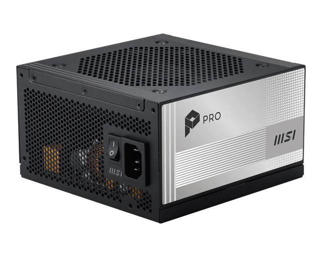 Захранване MSI PRO A850PL, 850W, Active PFC, PCI-E 5.1, 80 PLUS Platinum, Fully Modular