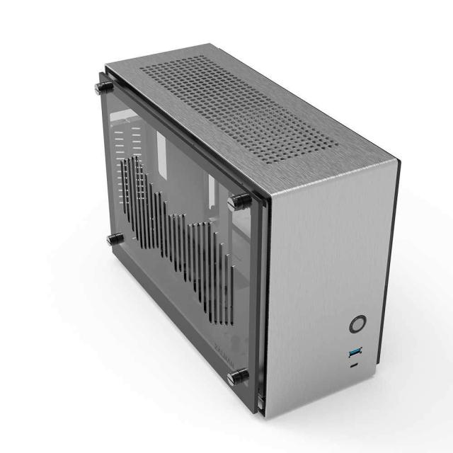 Компютърна кутия Zalman M2 MINI Silver, Mini Tower, 1x USB Type-C, 1x USB 3.0, Mini-ITX