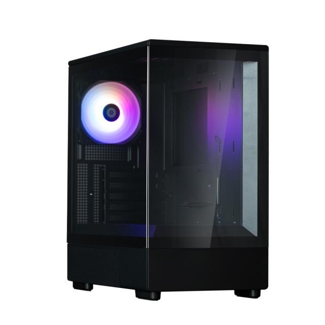 Кутия за компютър Zalman P40 BLACK, Mini-Tower, 1x USB Type-C, 1x USB 3.0, mATX / Mini-ITX