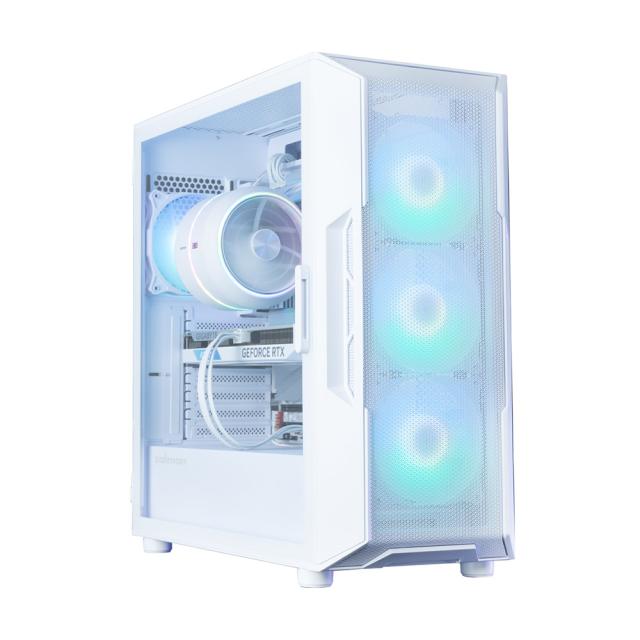Кутия за компютър Zalman I3 NEO ARGB V2 White, Mid Tower, 1x USB Type-C, 1x USB 3.0, 1x HD Audio, ATX / mATX / Mini-ITX