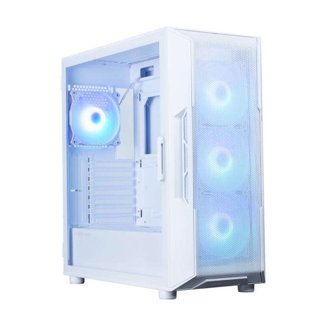 Кутия за компютър Zalman I3 NEO ARGB V2 White, Mid Tower, 1x USB Type-C, 1x USB 3.0, 1x HD Audio, ATX / mATX / Mini-ITX