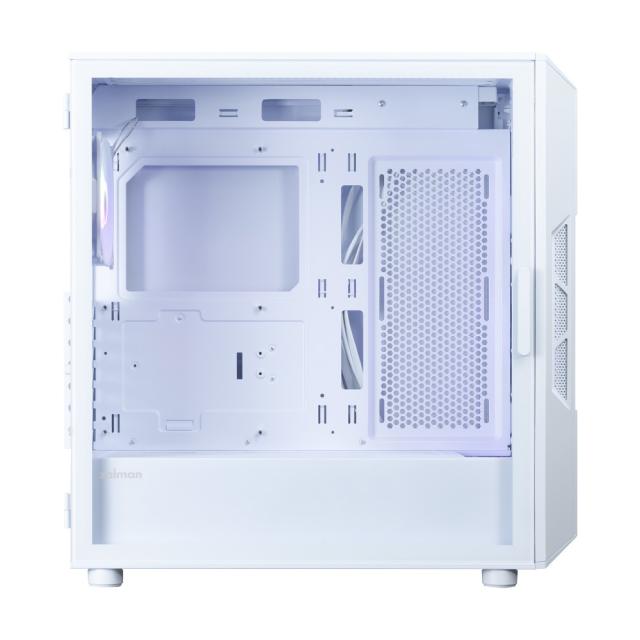 Кутия за компютър Zalman I3 NEO ARGB V2 White, Mid Tower, 1x USB Type-C, 1x USB 3.0, 1x HD Audio, ATX / mATX / Mini-ITX