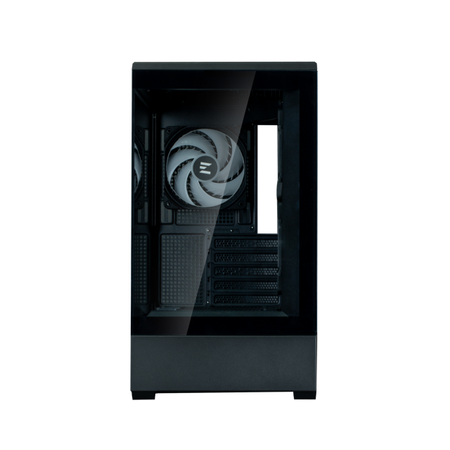 Кутия Zalman P30 V2 Black, Mini Tower, Tempered Glass, 1 x USB Type-C, 1 x USB 3.0, HD Audio x 1, mATX / Mini-ITX