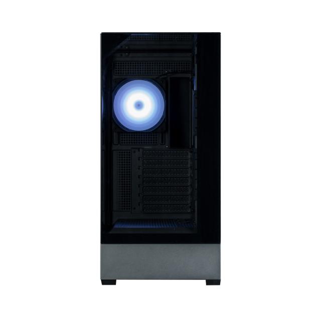 Кутия за компютър Zalman P40 Prism PLUS BLACK, Mid Tower, 1x USB Type-C, 2x USB 3.0, 1x HD Audio, ATX / mATX / Mini-ITX