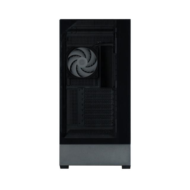 Кутия за компютър Zalman P40 Prism PLUS BLACK, Mid Tower, 1x USB Type-C, 2x USB 3.0, 1x HD Audio, ATX / mATX / Mini-ITX