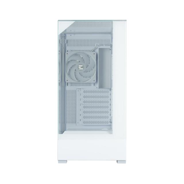 Кутия за компютър Zalman P40 Prism PLUS WHITE, Mid Tower, 1x USB Type-C, 2x USB 3.0, 1x HD Audio, ATX / mATX / Mini-ITX