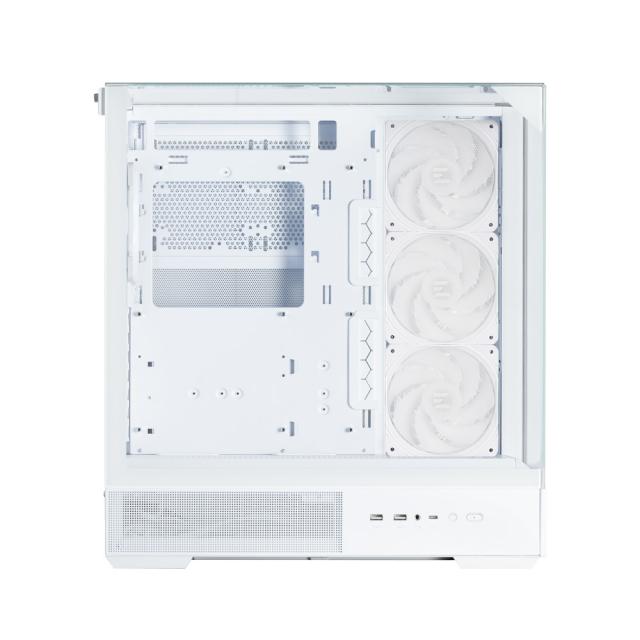 Кутия за компютър Zalman P40 Prism PLUS WHITE, Mid Tower, 1x USB Type-C, 2x USB 3.0, 1x HD Audio, ATX / mATX / Mini-ITX