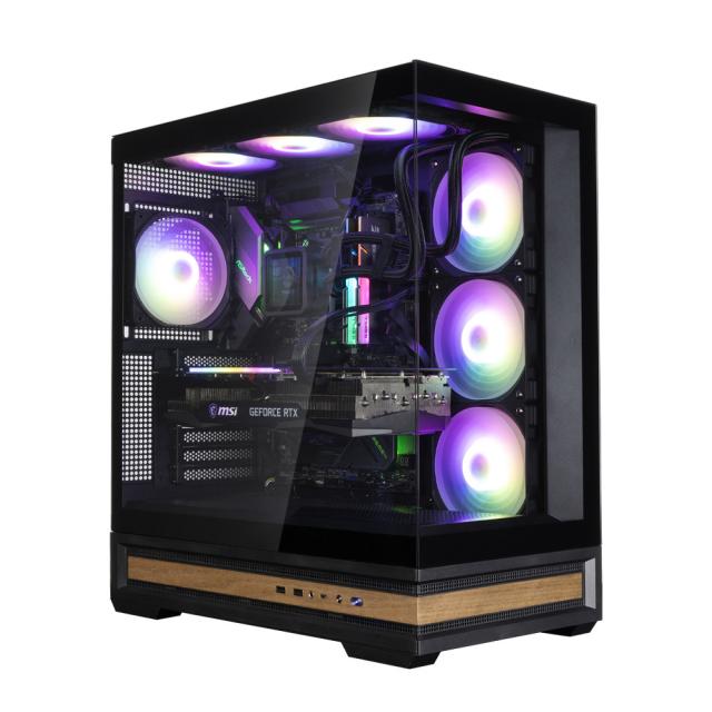 Кутия за компютър Zalman P40 NAMU BLACK, Mid Tower, 1x USB Type-C, 1x USB 3.0, 1x HD Audio, ATX / mATX / Mini-ITX
