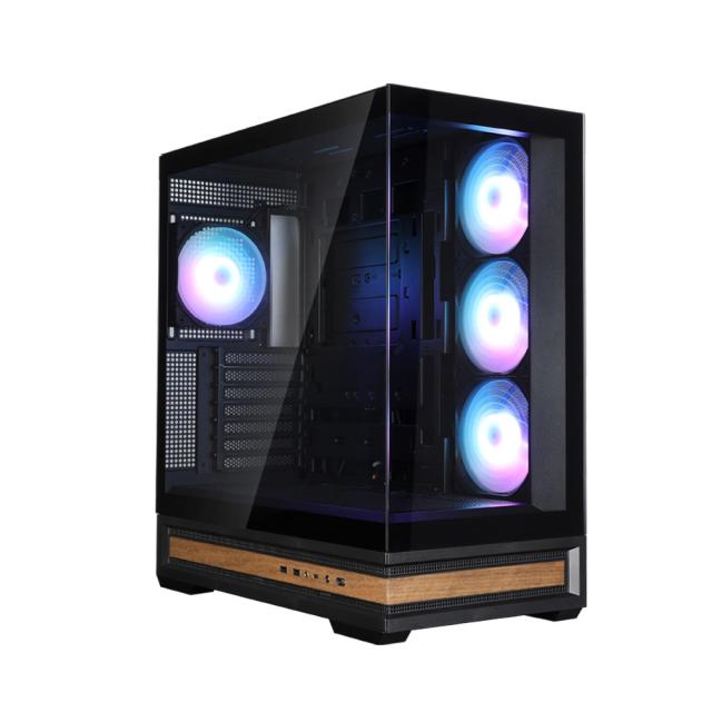 Кутия за компютър Zalman P40 NAMU BLACK, Mid Tower, 1x USB Type-C, 1x USB 3.0, 1x HD Audio, ATX / mATX / Mini-ITX