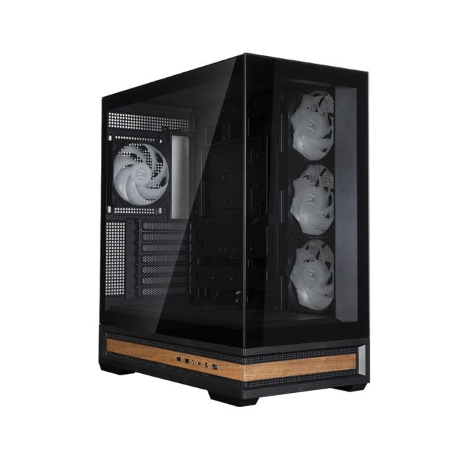 Кутия за компютър Zalman P40 NAMU BLACK, Mid Tower, 1x USB Type-C, 1x USB 3.0, 1x HD Audio, ATX / mATX / Mini-ITX