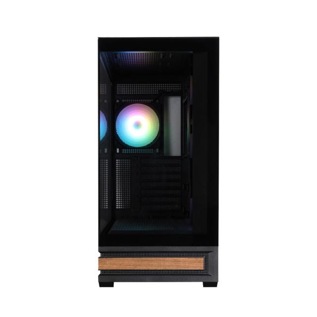 Кутия за компютър Zalman P40 NAMU BLACK, Mid Tower, 1x USB Type-C, 1x USB 3.0, 1x HD Audio, ATX / mATX / Mini-ITX