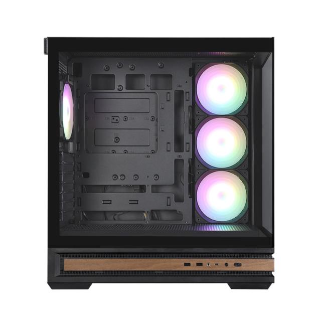 Кутия за компютър Zalman P40 NAMU BLACK, Mid Tower, 1x USB Type-C, 1x USB 3.0, 1x HD Audio, ATX / mATX / Mini-ITX