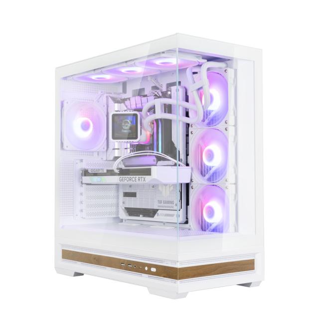 Кутия за компютър Zalman P40 NAMU WHITE, Mid Tower, 1x USB Type-C, 1x USB 3.0, 1x HD Audio, ATX / mATX / Mini-ITX