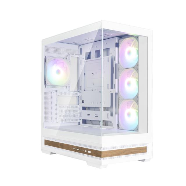 Кутия за компютър Zalman P40 NAMU WHITE, Mid Tower, 1x USB Type-C, 1x USB 3.0, 1x HD Audio, ATX / mATX / Mini-ITX