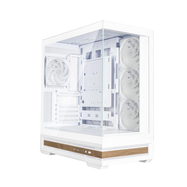 Кутия за компютър Zalman P40 NAMU WHITE, Mid Tower, 1x USB Type-C, 1x USB 3.0, 1x HD Audio, ATX / mATX / Mini-ITX
