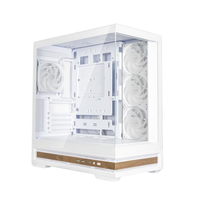 Кутия за компютър Zalman P40 NAMU WHITE, Mid Tower, 1x USB Type-C, 1x USB 3.0, 1x HD Audio, ATX / mATX / Mini-ITX
