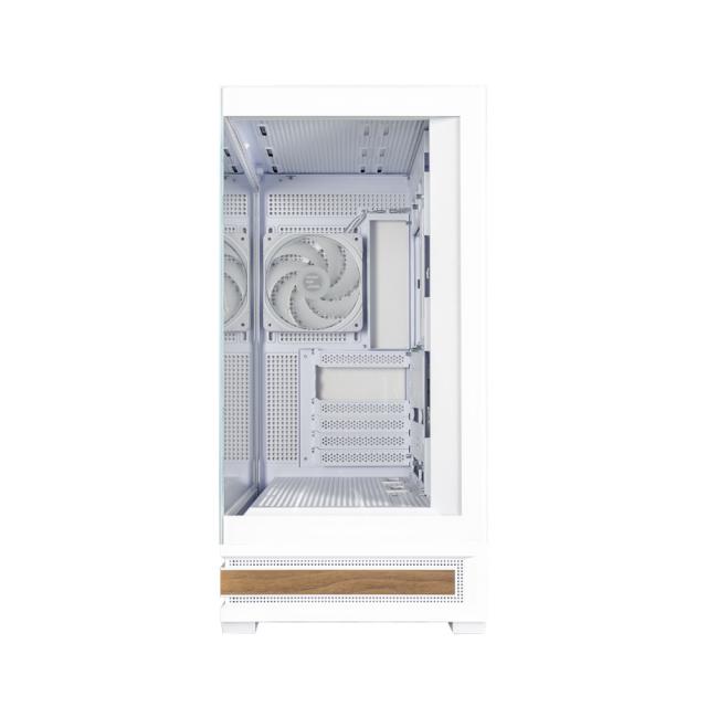 Кутия за компютър Zalman P40 NAMU WHITE, Mid Tower, 1x USB Type-C, 1x USB 3.0, 1x HD Audio, ATX / mATX / Mini-ITX