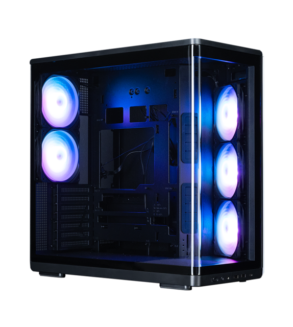 Кутия Zalman P60 Black, Mid-Tower, Tempered Glass, 1x USB 3.1 Type-C, 2x USB 3.0, 1x HD Audio, ATX / mATX / Mini-ITX